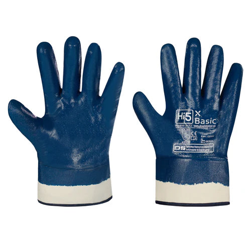 BLAUER VOLLBESCHICHTETE NITRIL HANDSCHUHE