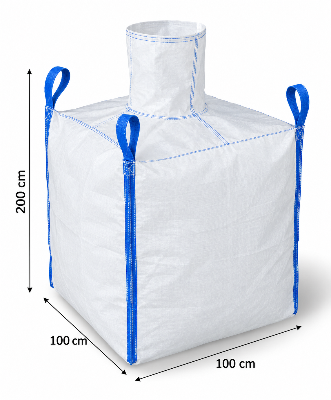 Big Bag mit Einfüllstutzen 100 x 100 x 200 cm