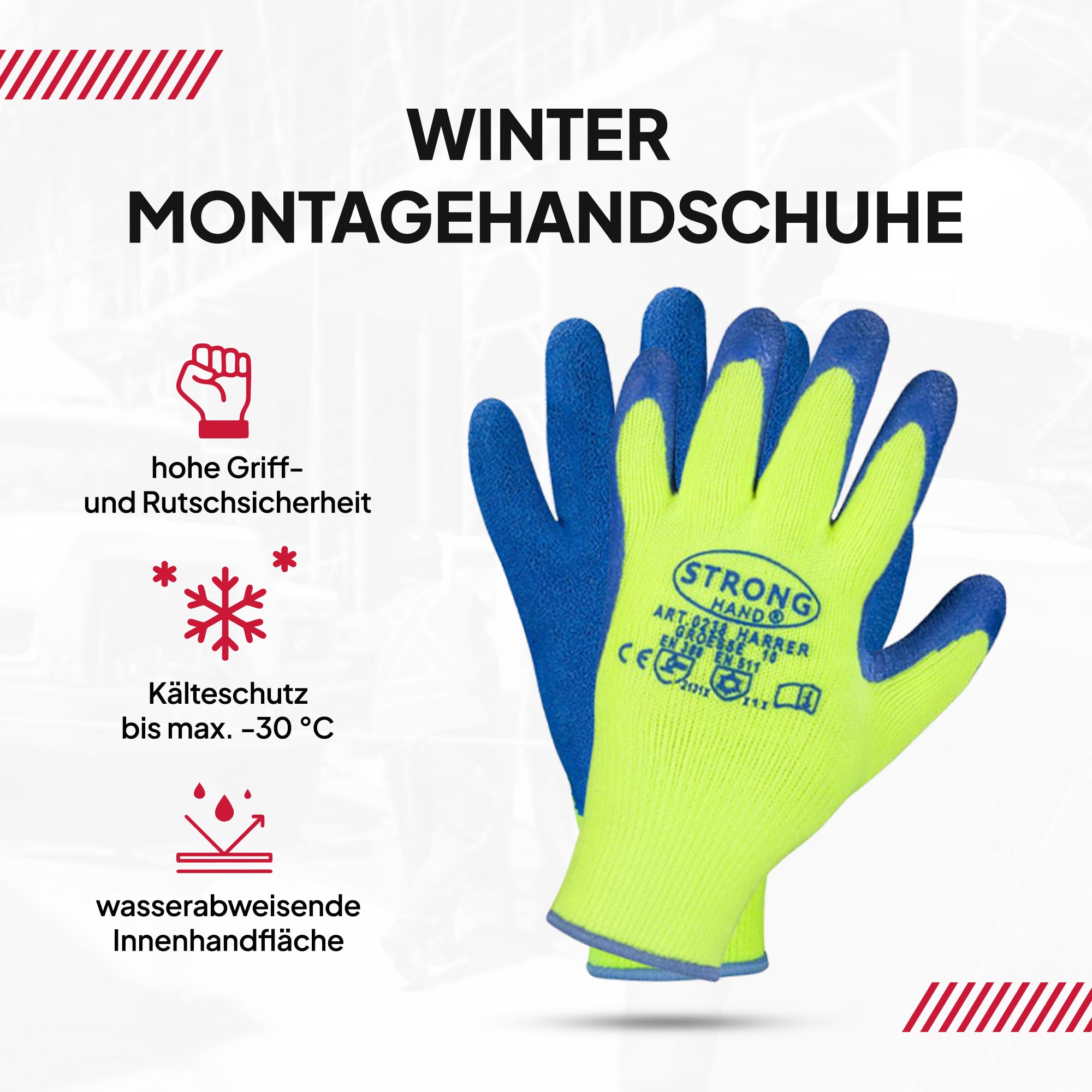 Strauss Engelbert Hose 52 Winter Montagehandschuhe Von Engelbert Strauss   Warme Arbeitshandschuhe Fr Kalte Tage, Gre 7-12 Herren Winter Handschuhe