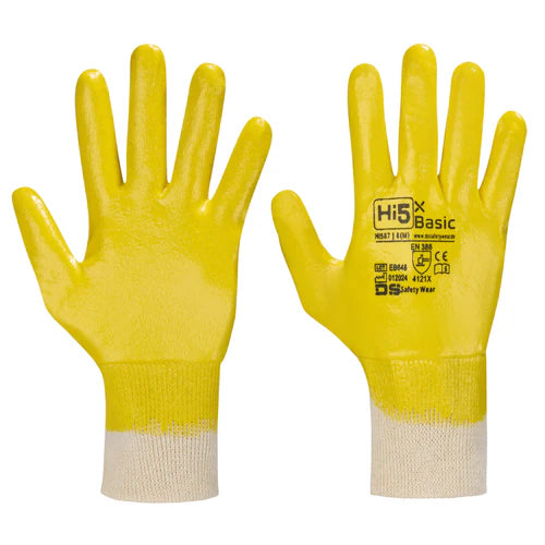 Gelber Vollbeschichteter ® NITRIL HANDSCHUHE